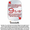 Exactafit 8311 Driver Or Passenger Side Mirror Glass Manual Adjusting Replacement Compatible With Chevy Gm Pickup Truck Van