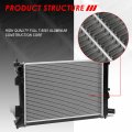 Dpi 13252 Factory Style 1-row Cooling Radiator For Accent Veloster Rio 1 6l Non Turbo 12-17 Aluminum Core