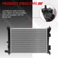Dpi 13252 Factory Style 1-row Cooling Radiator Compatible With Accent Veloster Rio 1 6l Non Turbo 12-17 Aluminum Core