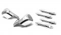 Sizver Chrome Full Door Mirror Handle Covers For 2008-2012 Ford Escape 2008-2010 Mazda Tribute Mercury Mariner 