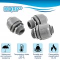 Hqrp 2-pack 3 4-inch Nonmetallic Plastic Liquid Tight Connector 180 Degree Straight Electrical Conduit Fitting Ul Listed