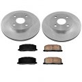 Front Brake Rotors With Ceramic Pads Replacement Part For Toyota Tercel 1991-1999 