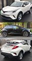 Premium Black Trim Low Profile Smoke Tinted Window Visor Rain Guard Deflector W Clips Compatible With 2017-2022 Toyota C-hr Chr