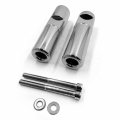 Httmt- Chrome Frame Slider Crash Protector Aluminum Compatible With 2006-2008 Kawasak Zx14 Zx14r P N Mt219-043a-cd