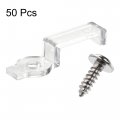 Uxcell Led Strip Mounting Brackets Fixing Clips Clamps Holder For 5050 With Screws 10mm Wide Waterproof Transparent Nylon Pack