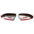 Cheysler 300 Pair Of Exterior Side Door Top Half Mirror Covers Chrome