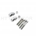 Httmt Had023-39mm 49mm Chrome Front Turn Signal Relocation Kit Compatible With H-d Dyna Fxr Sportster