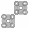 Caltric 2x Rear Wheel Hub Compatible With Polaris Trail Boss 325 2000 2001 2002