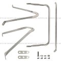 Stainless Steel Door Mirror Bracket Fit 1990-2002 International 4700 4900 8100 8200 8300 1978-2002 S1600 S1700 S1800 S1900