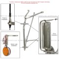 Stainless Steel Door Mirror Bracket Fit 1990-2002 International 4700 4900 8100 8200 8300 1978-2002 S1600 S1700 S1800 S1900