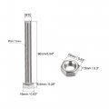 Uxcell M10 X 90mm Hex Head Screws Bolts Nuts Flat Lock Washers Kits 304 Stainless Steel Fully Thread Hexagon 4 Sets