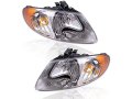 Halogen Headlight Assembly Set Of 2 For 2001-2007 Dodge Grand Caravan 