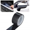 Carbon Fiber Strips Anti Scratch Protective Film Dry Fibre Detailing Wrap Tape Car Door Edge Guard Sticker Black 5cm 3m
