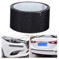 Carbon Fiber Strips Anti Scratch Protective Film Dry Fibre Detailing Wrap Tape Car Door Edge Guard Sticker Black 5cm 3m