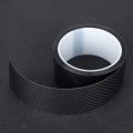 Carbon Fiber Strips Anti Scratch Protective Film Dry Fibre Detailing Wrap Tape Car Door Edge Guard Sticker Black 5cm 3m