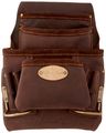 Style N Craft 90-923 10 Pocket Nail And Tool Pouch With 2 Hammer Holders In Oiled Top Grain Leather 