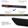 Vipmotoz For 2017-2022 Ford F350 F450 Super Duty Dually Red Led Strip Tail Gate Parking Brake Light Drl Replacement Dark Smoke