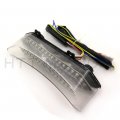 Httmt Mt047- Motorcycle Led Tail Brake Light Turn Signals Compatible With 2002 2003 Yzf R1 Yzf-r1 Yzfr1 Clear