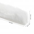 Uxcell Self Adhesive Brush Seal Weather Stripping 9 16 X 3 8 49ft Door Strip For Sliding Sash Window Wardrobe White
