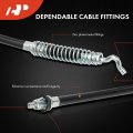 A-premium Rear Driver Side Parking Brake Cable Assembly Compatible With Ford Models F-250 Super Duty 2000-2004 F-350 Excursion
