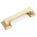 Cosmas 5 Pack 8103bg Brushed Gold Cabinet Hardware Cup Handle Pull 3 Inch 76mm 3-3 4 96mm Hole Centers 