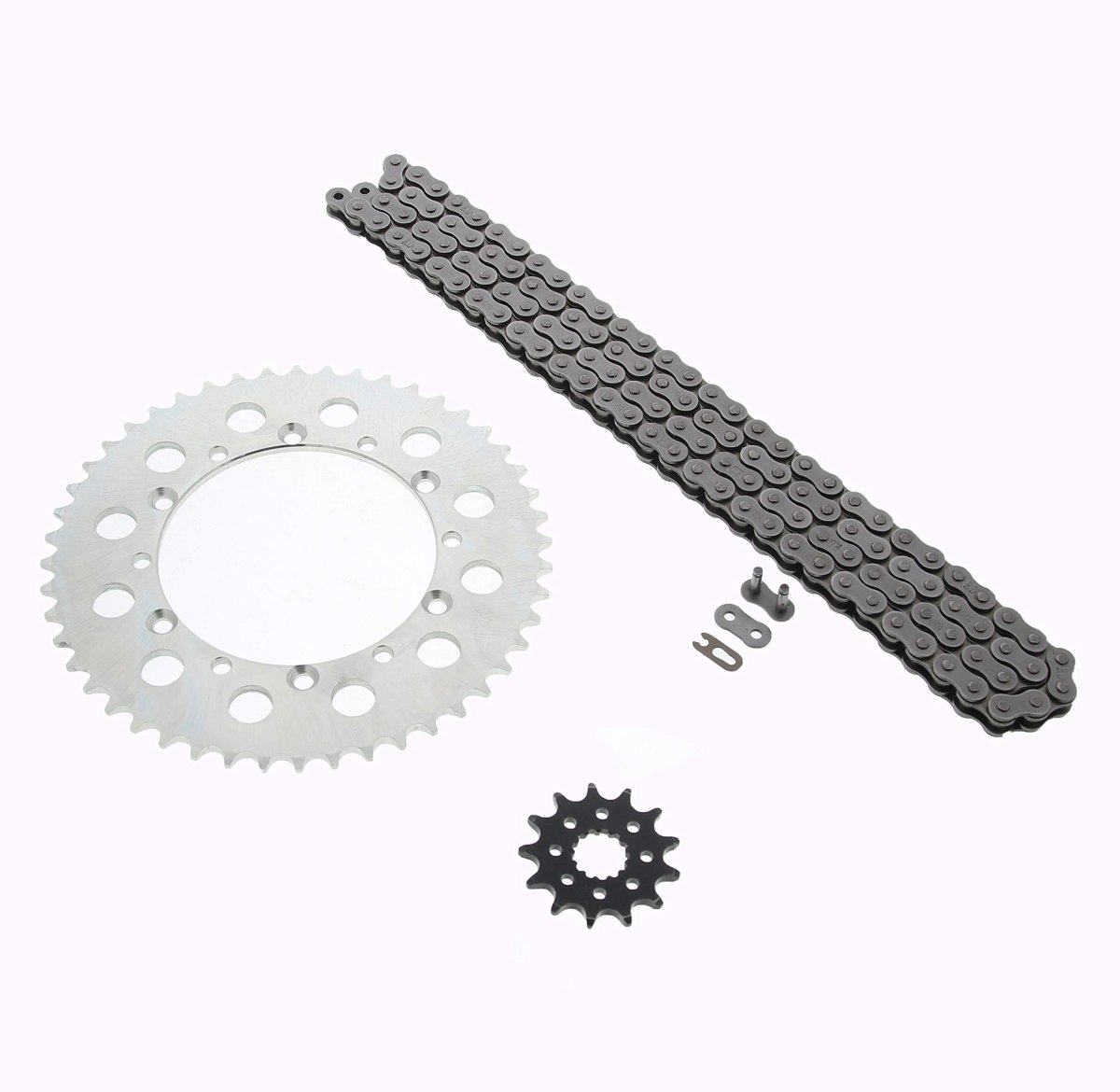 1999-2004 Fits Kawasaki Kx250 Kx 250 Chain And Sprocket Silver 13 48 114l