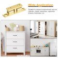 Uxcell 10pcs 1 69 Double Ball Tension Roller Catch Zinc Alloy Latch For Cabinet Closet Furniture Door Gold