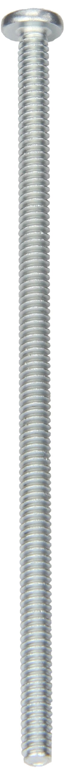 Steel Pan Head Machine Screw Zinc Plated 10-24 Thread Size 4 5 In Length Fully Threaded Phillips Drive Pack Of 10