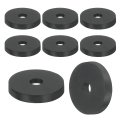12pcs Thick Rubber Spacer 1-9 16 Inch Od X 5 Id 3 Thickness Round Bushings Anti Vibration Flat Washers For Home Industrial 