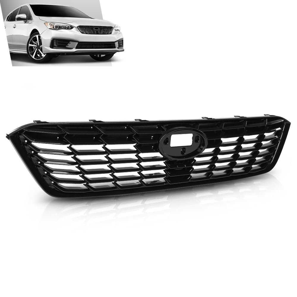 Mesh Grille Assembly For Subaru Impreza 2020 2021 2022 2023 Front Black Abs Radiator Grill J1010fl310