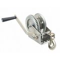 1000 Lbs Towing Capacity Mountable Hand Winch Aircraft Grade Steel Wire Rope Smooth Operating Gears 
