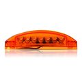 Partsam 2pcs Amber Led Rectangle Tail Stop Marker Light Trailer Truck Rv 3 Wires 21led