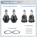 X Autohaux 4pcs Front Upper Lower Ball Joint No K6540 K6541 For Cadillac Escalade Esv Ext Chevy Silverado Avalanche Tahoe Gmc