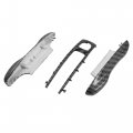 X Autohaux 1 Set Carbon Fiber Pattern Painted Key Cover Fob Shell For Porsche Panamera Cayenne Taycan