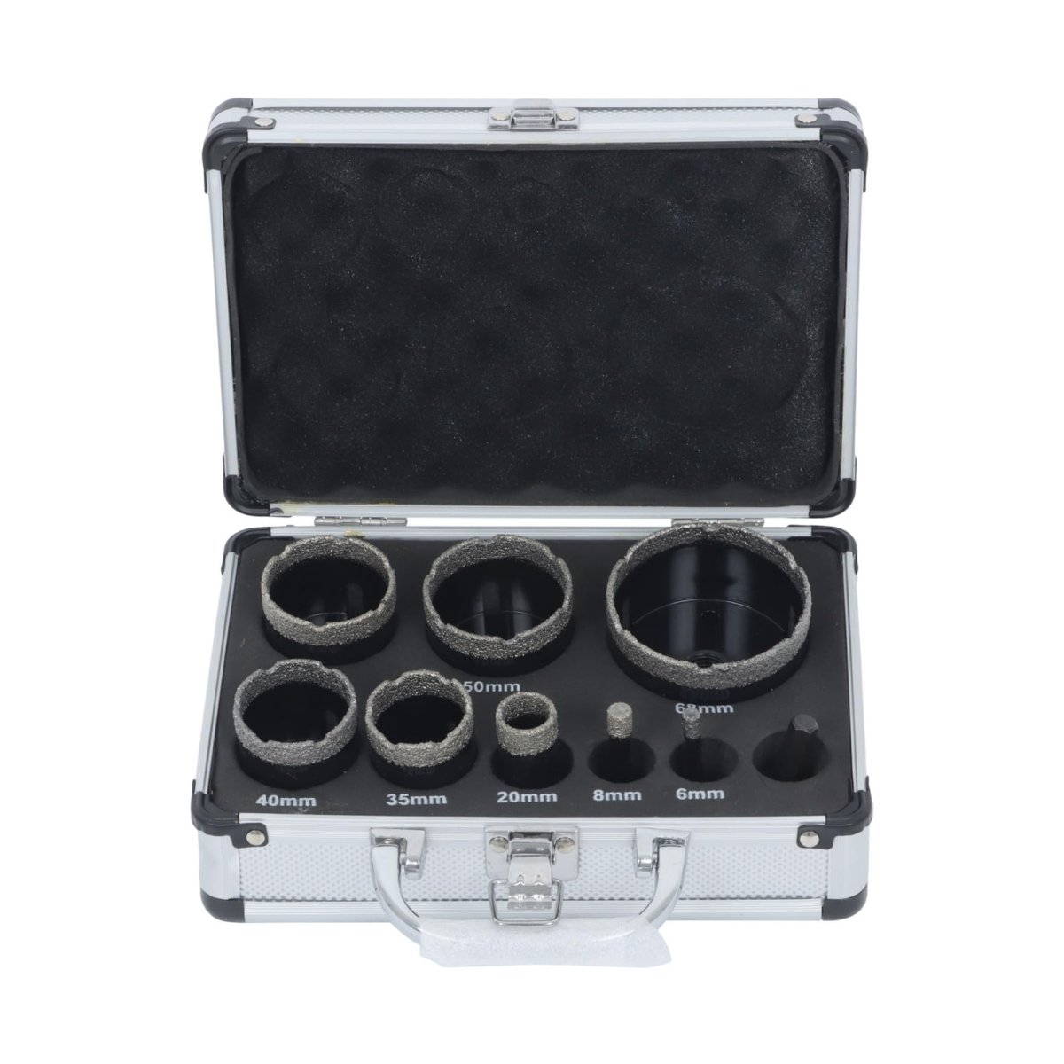 9 Piece Diamond Drill Bit Set Core Hole Saw Kit For Tile Ceramic Marble Granite Stone Cutting 6 To 68mm 0 23 2 68 In M14 Thread