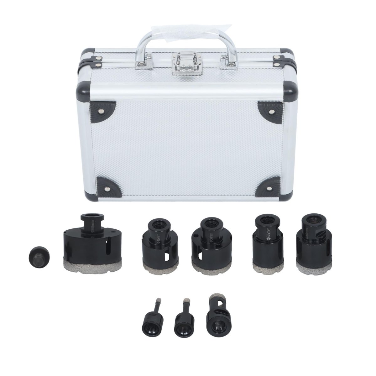 9 Piece Diamond Drill Bit Set Core Hole Saw Kit For Tile Ceramic Marble Granite Stone Cutting 6 To 68mm 0 23 2 68 In M14 Thread