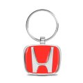 Ipick Image Honda Redlogo Chrome Die-cast Metal Key Chain Key-ring 