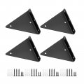 6 Inch Triangle Brackets For Shelves Shelf Heavy Duty Support Square Floating Shelf Decorative Joint Angle Bracket 4 Pack 
