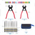 12 Piece Mosaic Tools Set With Wheeled Glass Nippers Tile Cutter Pliers And 10 High Strength Needle Files For Ceramic Cutting
