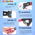 12 Piece Mosaic Tools Set With Wheeled Glass Nippers Tile Cutter Pliers And 10 High Strength Needle Files For Ceramic Cutting