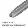 Uxcell Tap Bit Sets M5 X 0 8 H2 Straight Flute Machine Thread Milling 120mm Extra Long 5mm High Speed Steel Hss Twist Drill
