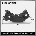 Front Left Bumper Mounting Bracket For Lr2 Freelander 2 L359 2006 2014 Black Polypropylene Replaces Lr029746
