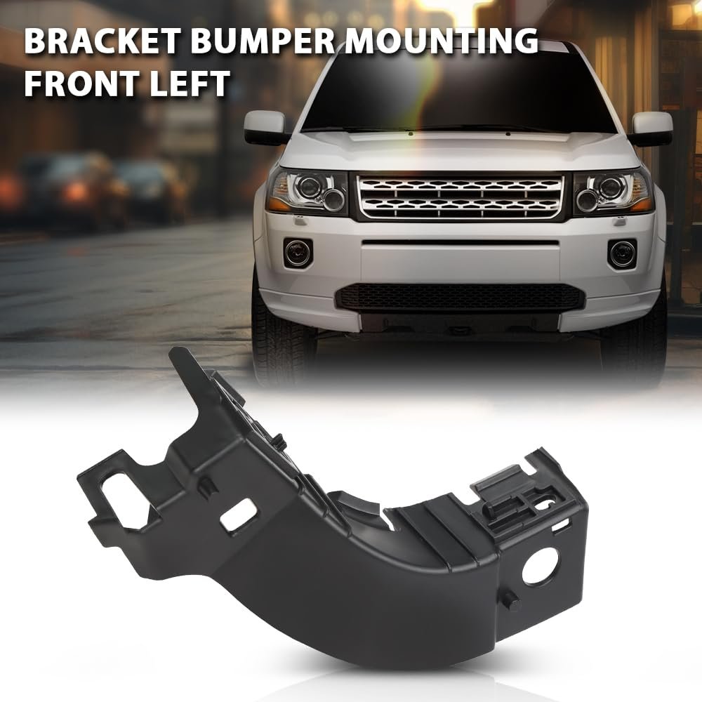 Front Left Bumper Mounting Bracket For Lr2 Freelander 2 L359 2006 2014 Black Polypropylene Replaces Lr029746