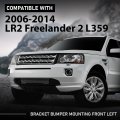 Front Left Bumper Mounting Bracket For Lr2 Freelander 2 L359 2006 2014 Black Polypropylene Replaces Lr029746