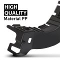 Front Left Bumper Mounting Bracket For Lr2 Freelander 2 L359 2006 2014 Black Polypropylene Replaces Lr029746