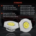 2 Piece 52028810al Radiator Cap For Jeep Patriot Compass And Dodge Journey Caliber Avenger Durango Dakota Chrysler 200 Sebring