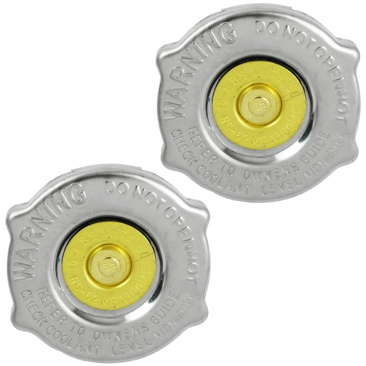 2 Piece 52028810al Radiator Cap For Jeep Patriot Compass And Dodge Journey Caliber Avenger Durango Dakota Chrysler 200 Sebring