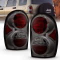 Amerilite Smoke Replacement Brake Tail Lights Set For 02-07 Jeep Liberty Suv Passenger Right And Driver Left Side
