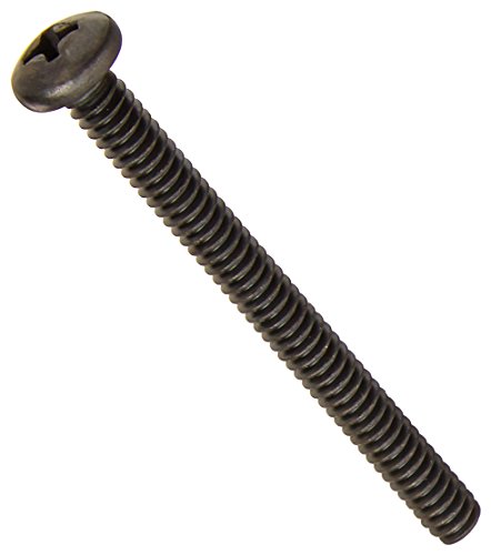 Hard-to-find Fastener 014973174170 Phillips Machine Screws 12 Piece 10-24 X 2 Black