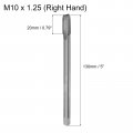 Uxcell Metric Thread Tap M10 X 1 25 H2 130mm Extra Long Straight Flute Screw Milling Machine Taps Threading Tapping Repair Tool